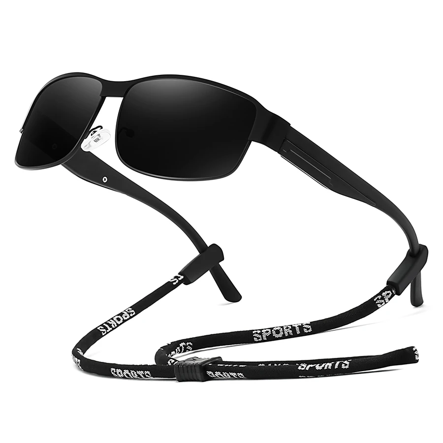 نظارات شمسية عصرية بإطار معدني UV400 للرجال والنساء، نظارات أمان عصرية خفيفة الوزن وملونة للقيادة والصيد في الهواء الطلق