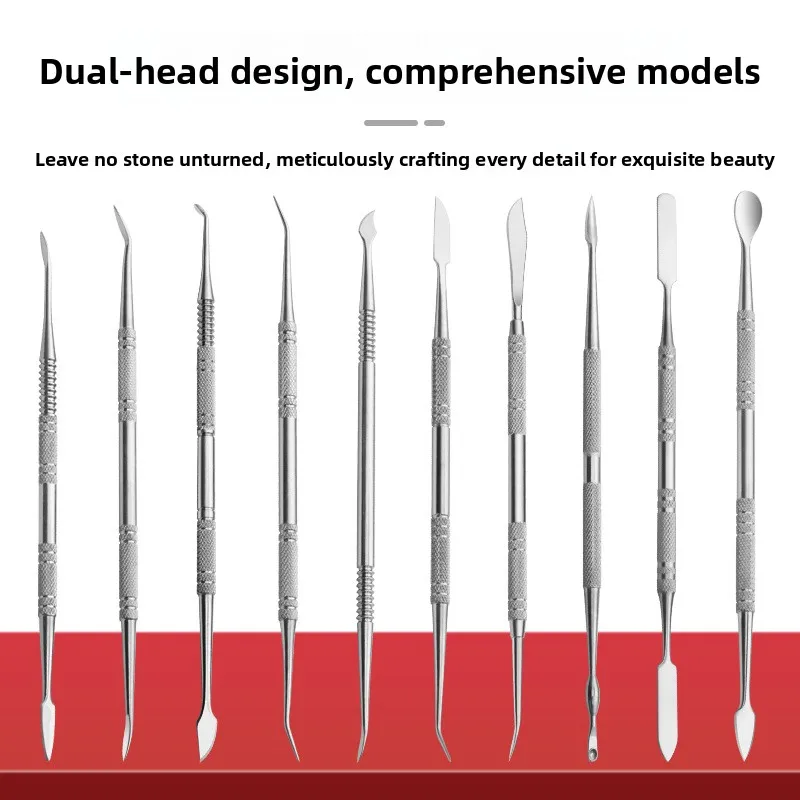 Stainless Steel Sculpting Tools Set Clay Carving Kit for Polymer Clay Ceramics Modeling Anime Figure Making Art Craft Tool Set