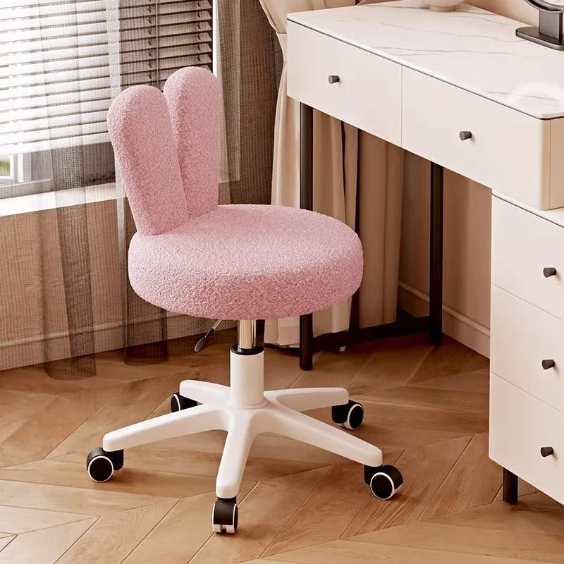 Living Room Makeup Chair Design with 360° Rotatable Chair Back Multi-functional Chair Household Furniture Dressing Chair Sales