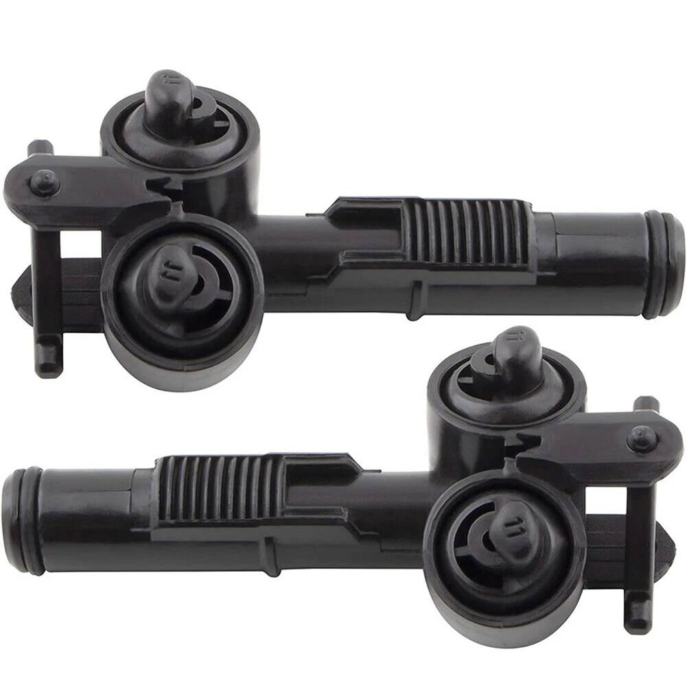 

For Volvo XC90 Front Headlight Washer Spray Nozzle Set Improved Visibility (2003 2006 Black 8659926 & 8659928)