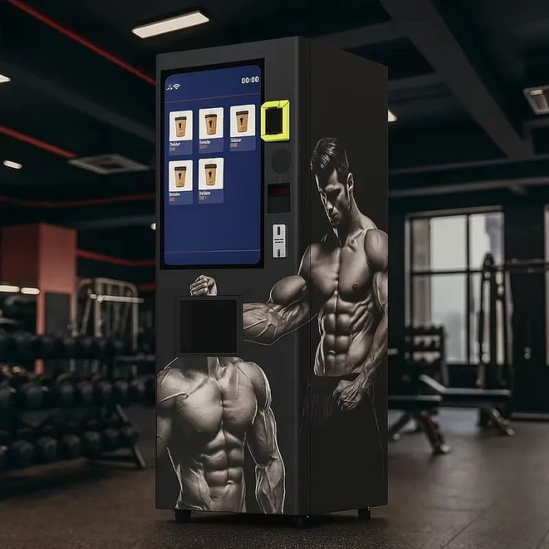

Custom Protein shake vending machine, fully automatic mixing Protein Power Vending Machine commercial dispenser self-service gym