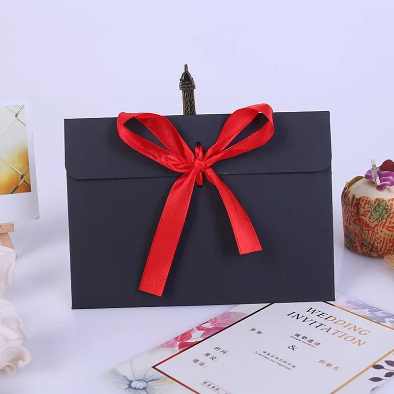 10pcs/lot 175*125mm Retro European Colored Pearlescent Paper Envelope Ribbons for Wedding Invitations High-grade Busines Packing