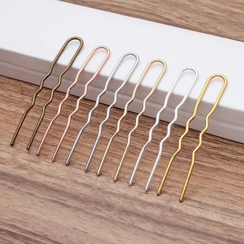 10pcs Metal Copper Hairpins Sticks For Hair Colets Fork Bride Clip Jewelry Accesories Vintage Women Aesthetic Decoration Tiara