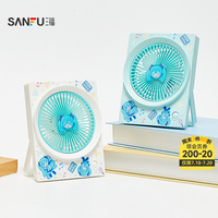 Hatsune Miku Anime Card Table Fan USB Rechargeable Portable Desktop Fan Gift for Fans Office Decor Model 500570