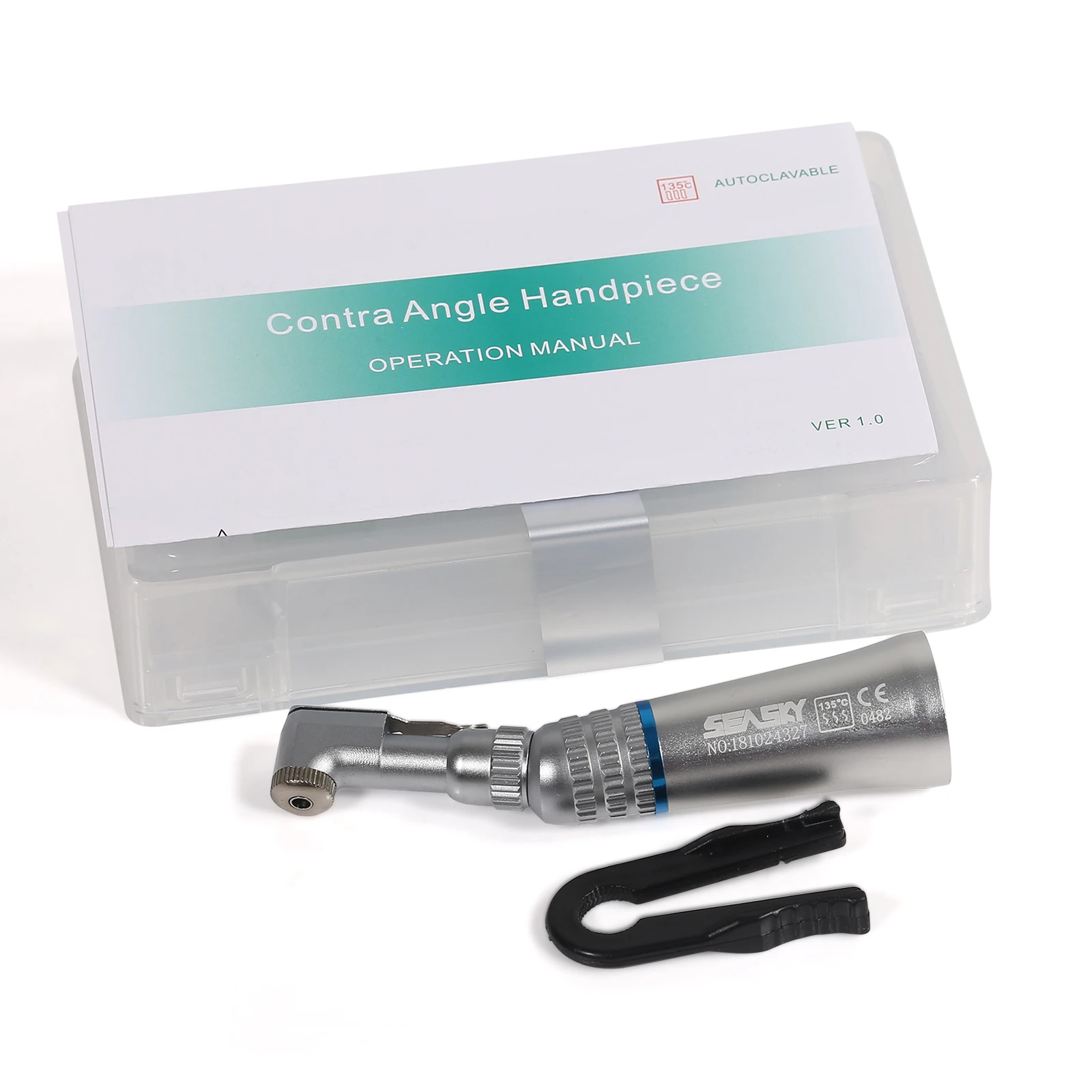 Dental contra ângulo handpiece baixa velocidade turbina spray de água externo botão chuck cn/ru frete grátis