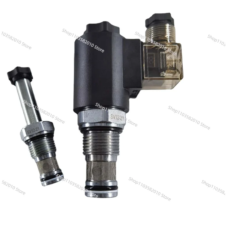 Electromagnetic Valve Hydraulic One-way Directional Valve SV12-21 Normally Open Hydraulic System Safety DC24V Check Valve