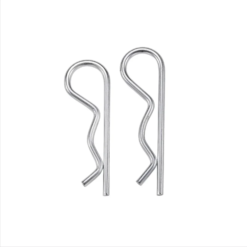 304 Stainless Steel M1.2 ~ M6 Spring R Type Cotter Pin Wave Shape Split Clip Clamp Pin Length 25~120mm