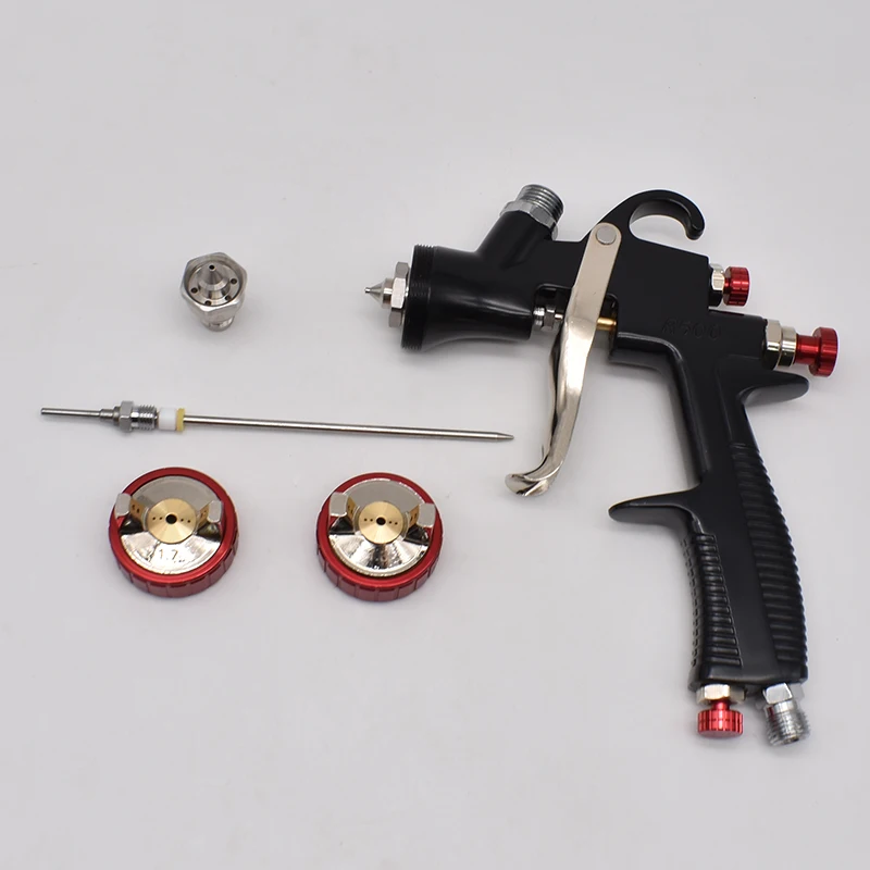 Spray Gun R500 1.3/1.5/1.7/2.0mm Nozzle LVLP Water Based Air Paint Spray Gun 600cc Paint Airbrush Cars Primer Furniture Coatings