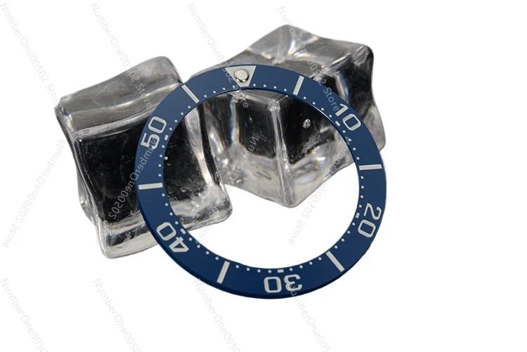 Accesorios de reloj de 40MM, mesa de buceo de pequeño MM, SBDC001/SBDC031, negro y azul, en lugar del nuevo anillo de cerámica luminosa