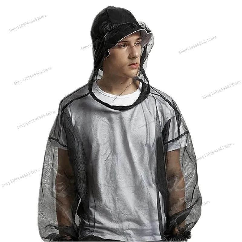 For summer mosquito net suit outdoor camping mosquito jacket wild fishing adventure mesh suit mosquito repellent