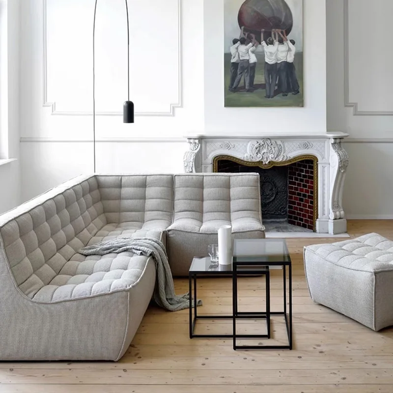 Sofa kulit malas mewah yang ringan