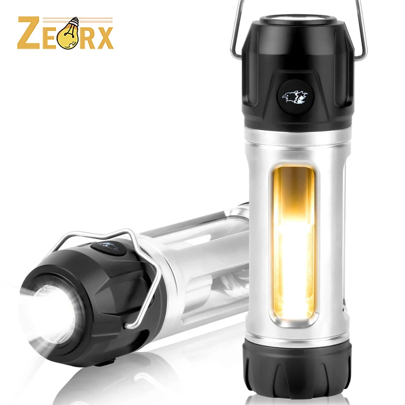 2-in-1 فانوس التخييم مصباح يدوي في الهواء الطلق المحمولة ضوء المغناطيس القائم على ضوء فلاش للتخييم والمشي لمسافات طويلة والصيانة والطوارئ #1