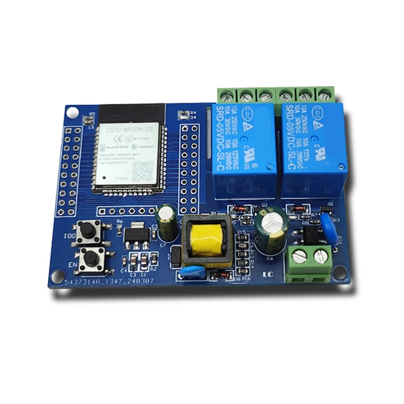 -MEOF ESP32 リレーモジュールデュアルチャンネル Wifi Bluetooth リレーモジュール ESP32-WROOM Arduino 用二次開発ボード
