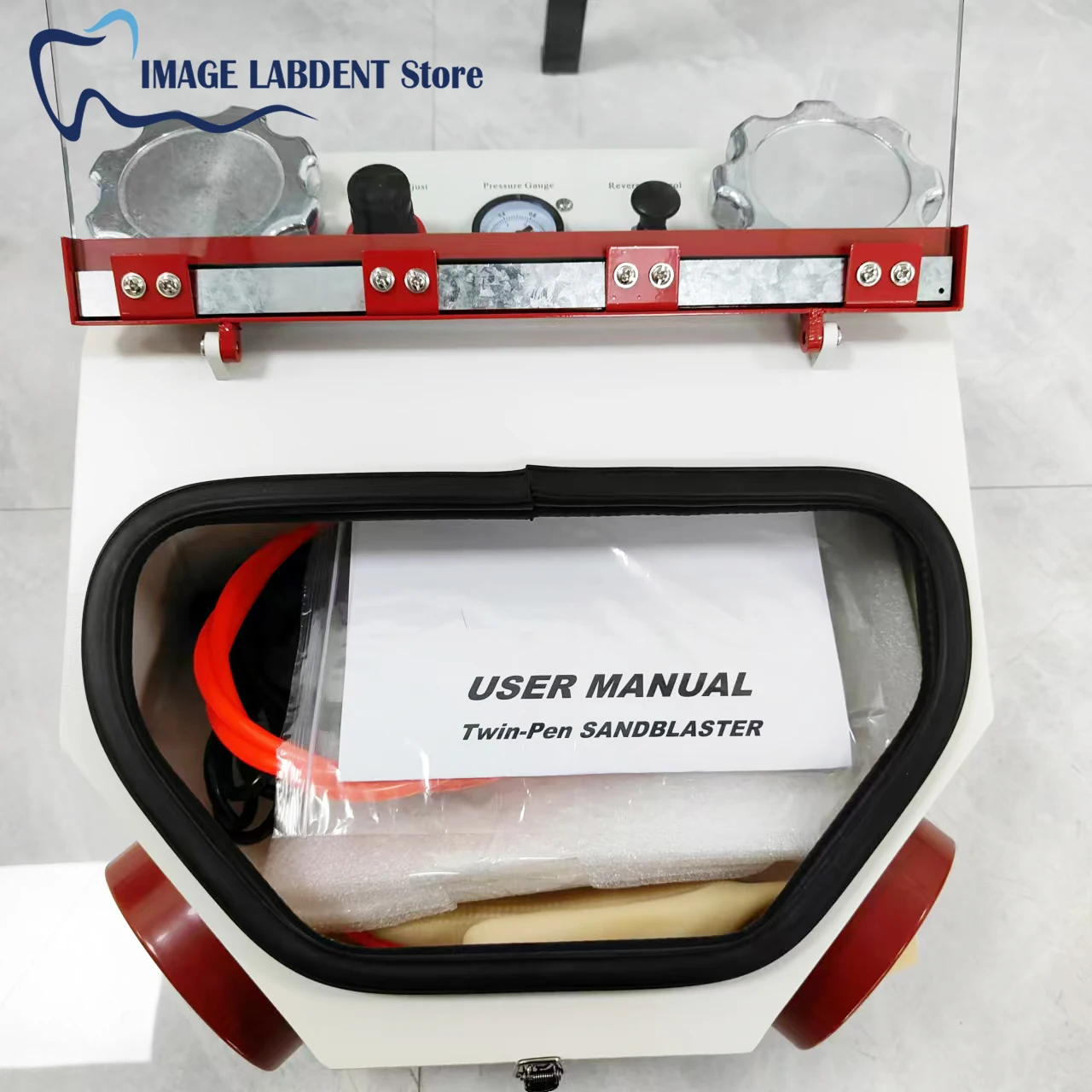 

Dent Twin-Pen Sandblaster Dental Air Prophy Polisher Sandblasting Machine Lab Equipment Dental Sandblasting Machine