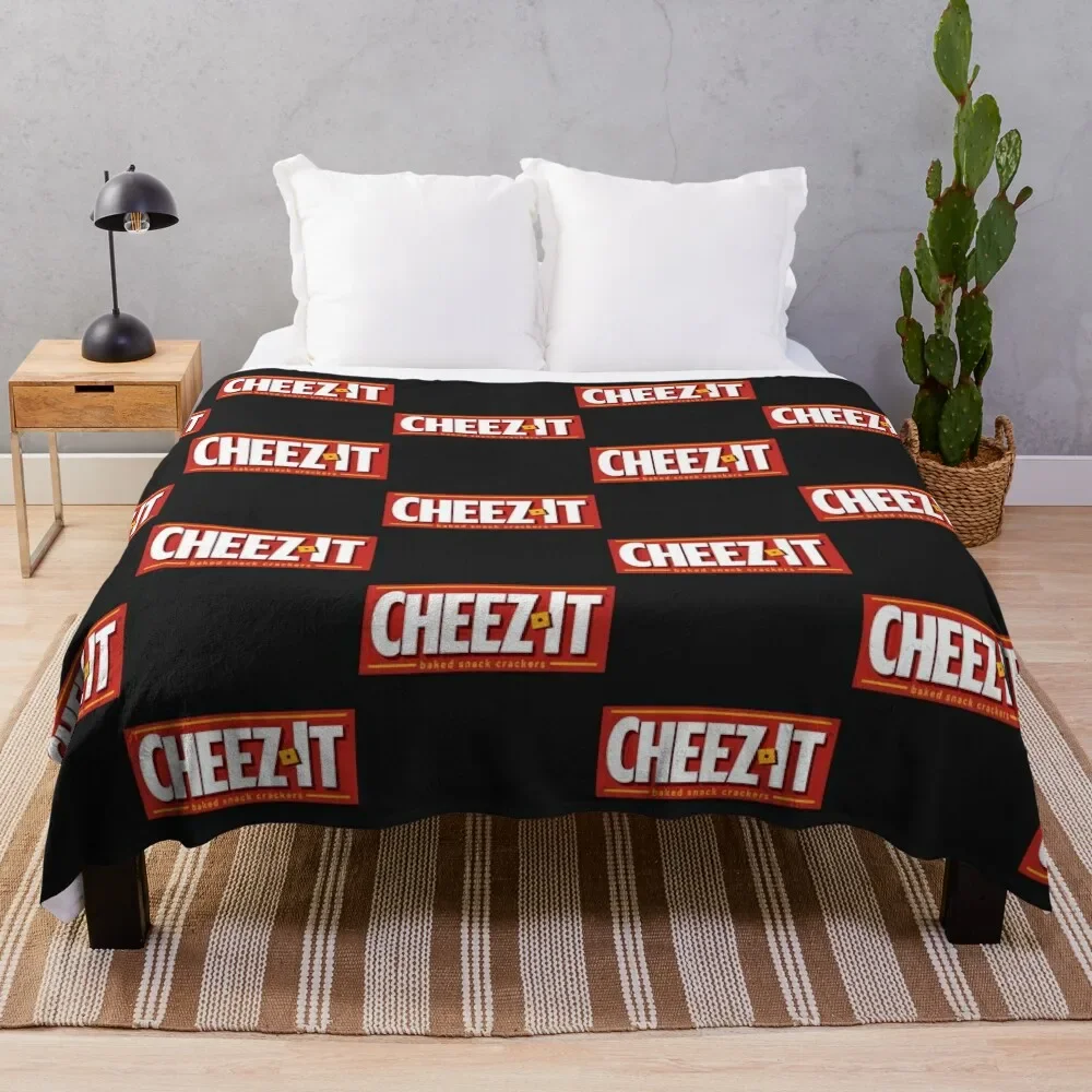

Cheez It Logo Throw Blanket Warm Hair Hairy Blankets