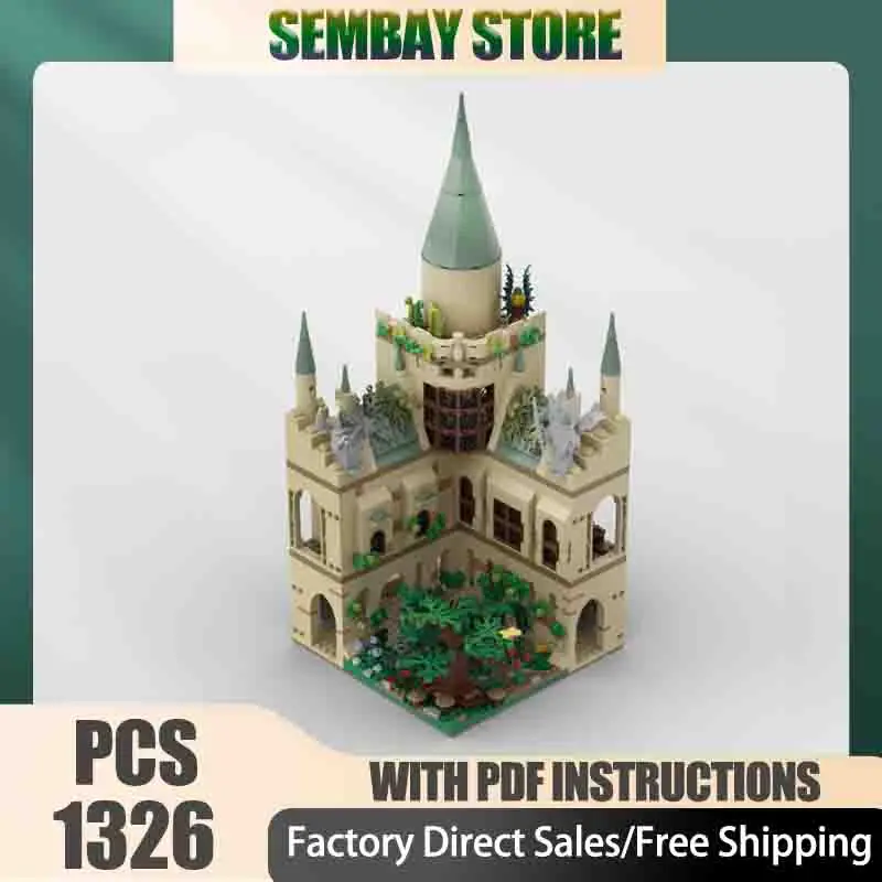 人気映画モデル MOC 組み立てブロック モジュール式変換中庭テクノロジーブロック クリスマスDIYおもちゃ 組み立てギフト