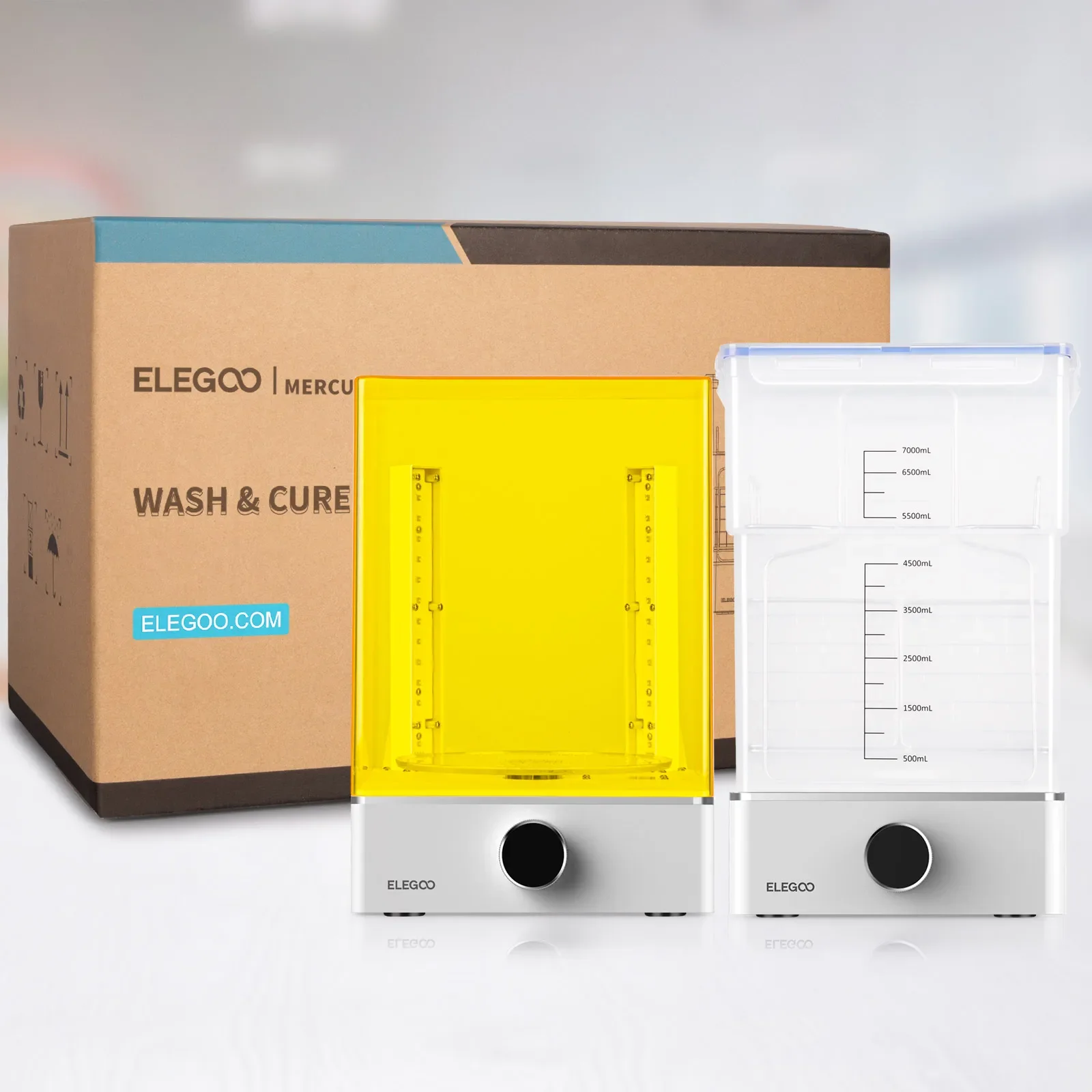 ELEGOO  Bundle Wash and Cure with Separate Washing Station for Large Resin 3D Prints