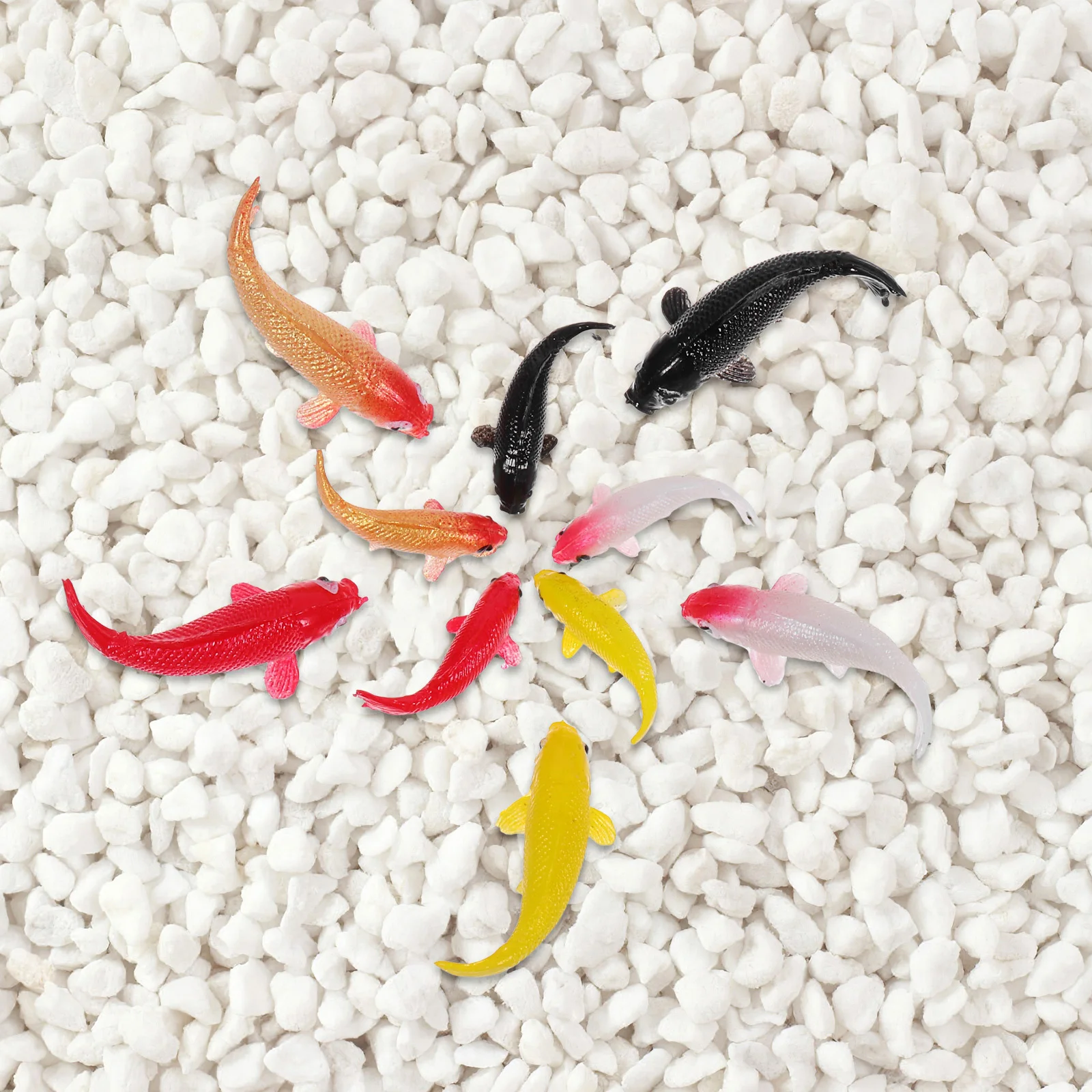 

10Pcs Mini Koi Fish Sculptures Vibrant Resin Pond Decor Ideal for Aquarium Garden Fountain Indoor Outdoor Water Scenes Lifelike