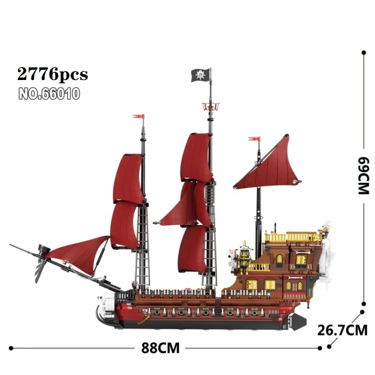 

Ideas Pirate Ship Queen Anne's Revenge Pirate Ship Building Blocks Expert Caribbeans Pirate Ship Bricks Model Toys Xmas Gift