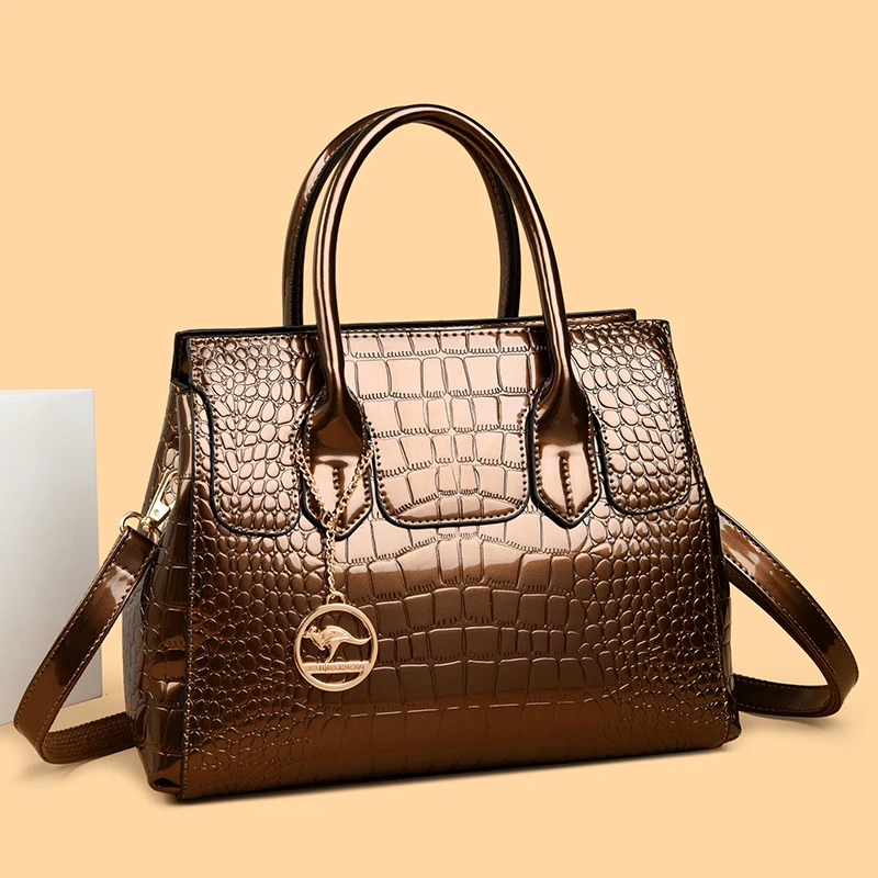 2024 Fashion Trend Women\'s Shoulder Bag High Quality Lacquer Leather Women Handbag Luxury Designer Female Crossbody Bags Wallet