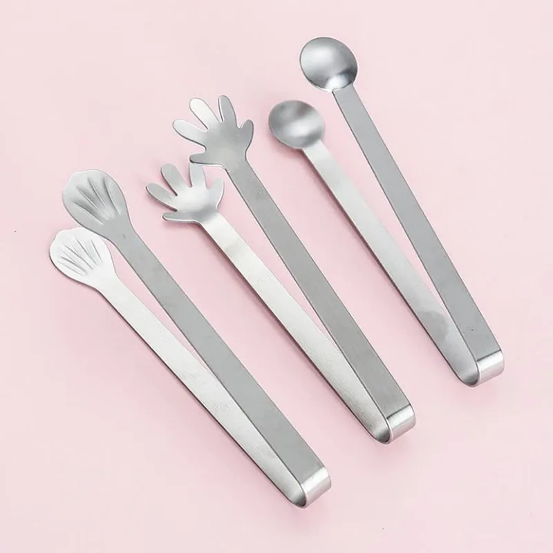 

Small Food Tweezer Tongs for Cooking Party Serving Food Mini Kitchen Home Acc. Sugar Cube Tongs Stainless Steel BBQ kitchenware