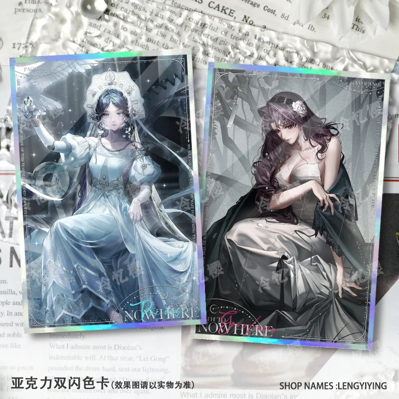 مجموعة أنيمي جديدة لعام 2025 مسار بطاقة التوقيع إلى أي مكان لانغلي أديلا هاميل جافوفانو كوسبلاي أكريليك مزدوج فلاش ورق ملون #2