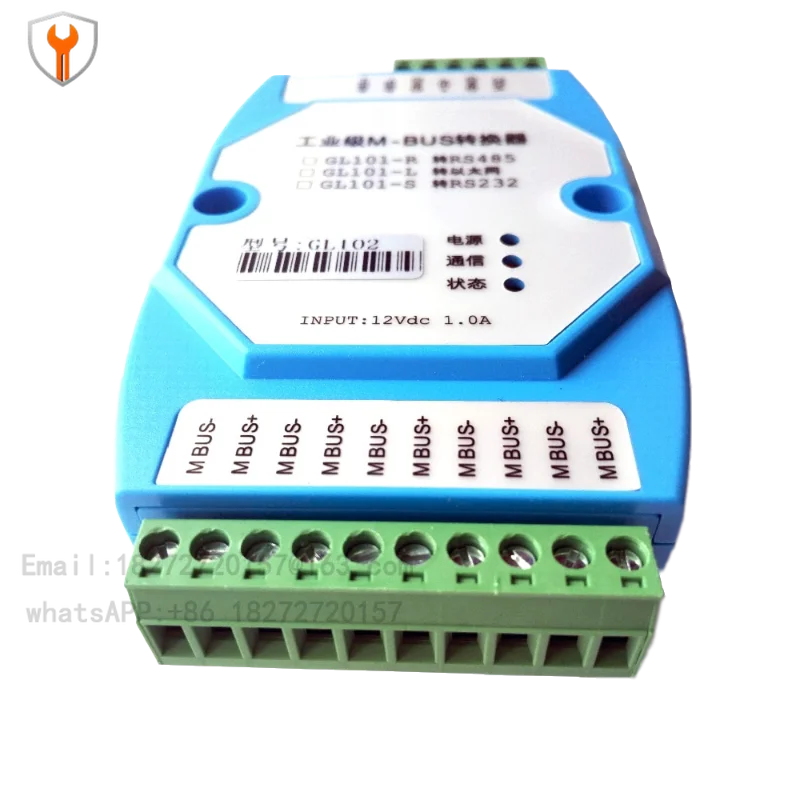 Suitable for MBUS/M-BUS to 485 MODBUS-RTU converter can be connected to 500 MBUS meters Support transparent transmission