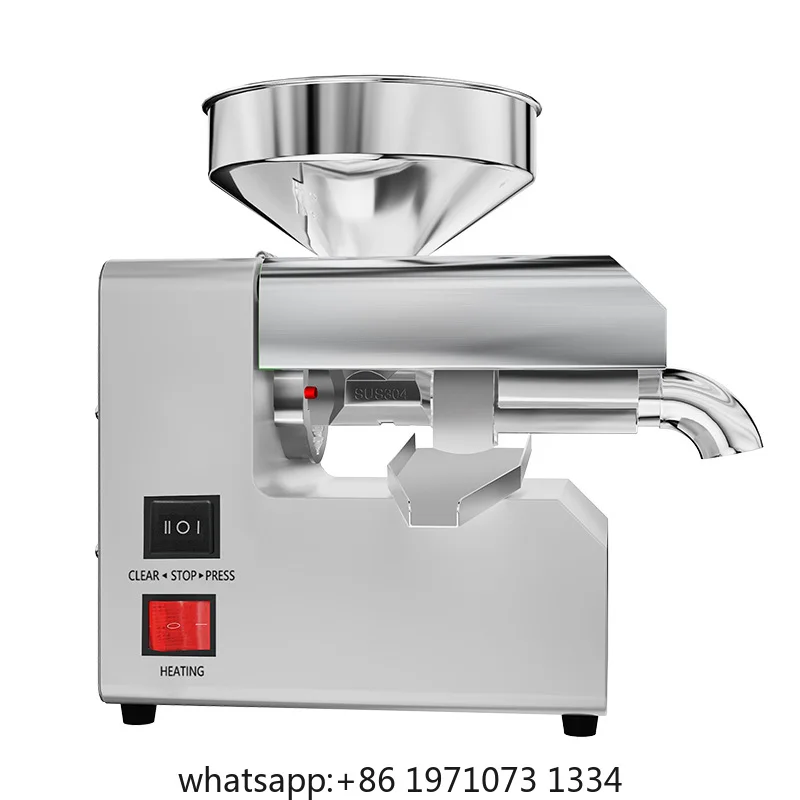 R6 Oil Press Machine Home Use Cold Press for Nuts Seeds Avocado Coconut Almond Olive Juicer Extractor Machine