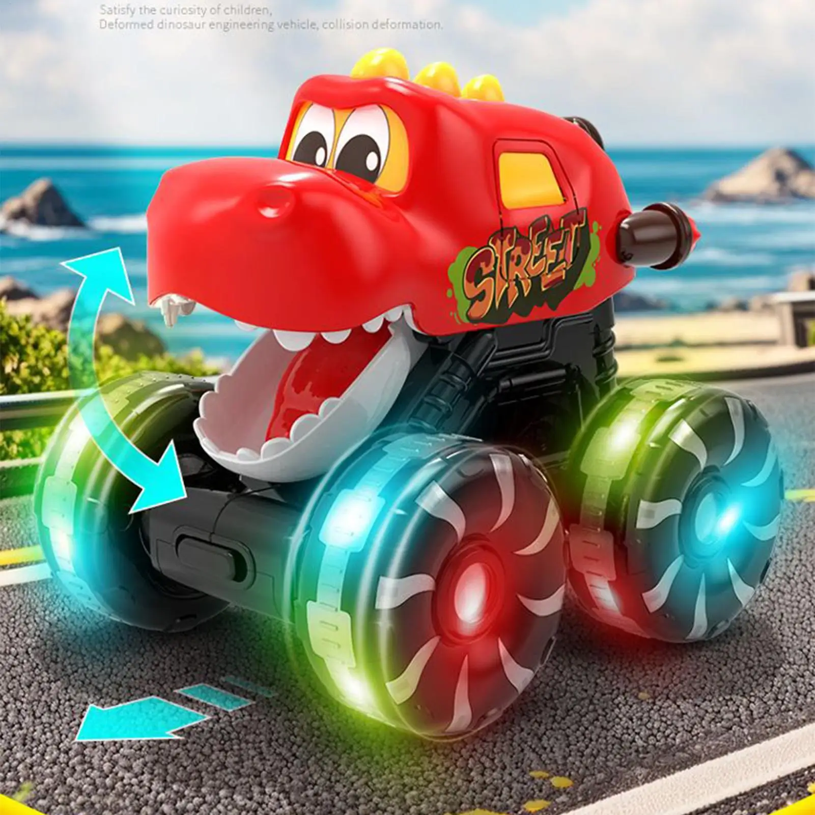 

2026 игрушки-динозавры, автомобиль с откатным механизмом, мини-монстр-трак, набор игрушек с подсветкой для детей, подарки для мальчиков и девочек