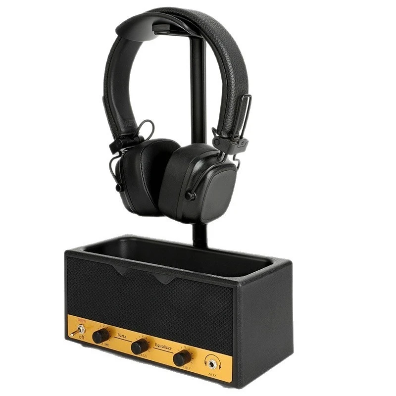 

Retro Speaker Headset Display Stand Storage Box Multifunctional Storage Desktop Shelf