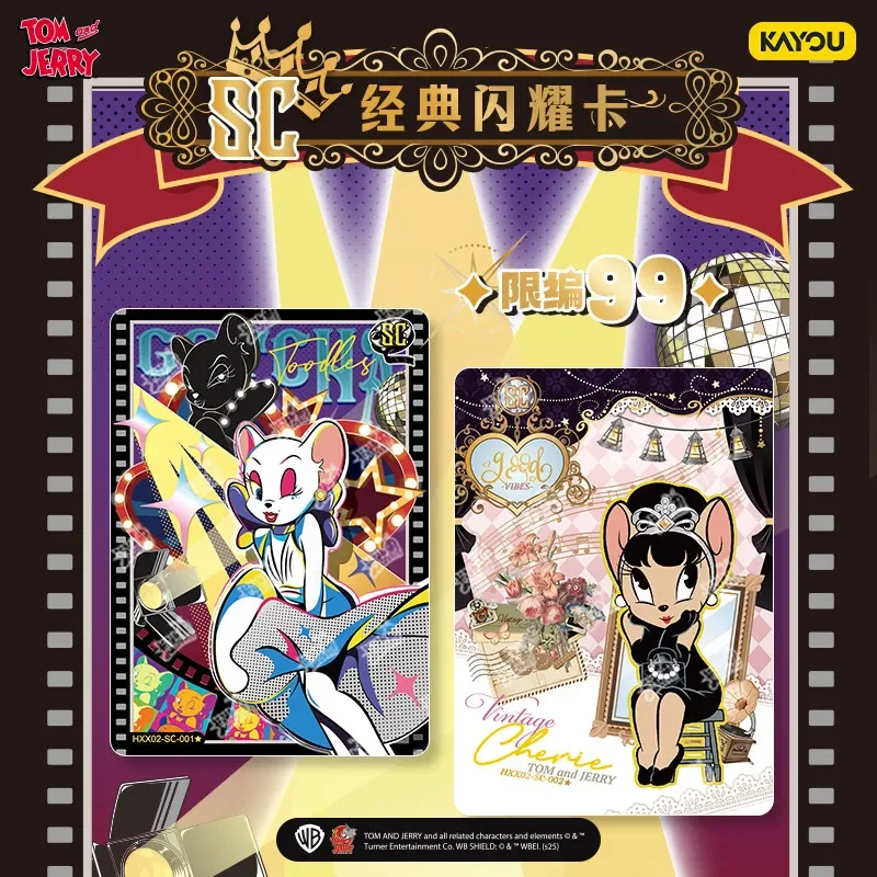 Kayou Tom and Jerry Collectible Trading Card Classic Cartoon Foil Rare SSR PR Cards Multiple Series Available Children's Gifts