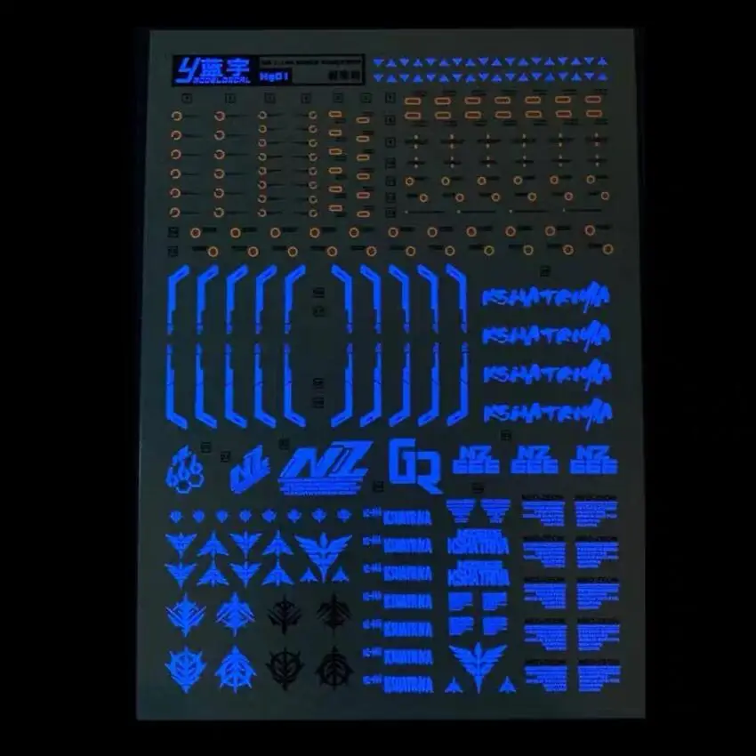 نموذج الشارات HG01 ل HGUC 1/144 NEO Kshatriya NZ-666 ملصقات المياه الجمعية نموذج أدوات البناء لتقوم بها بنفسك الملحقات