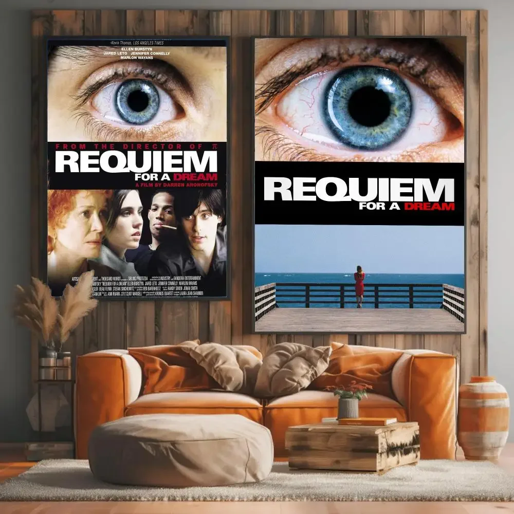 classic movie R-Requiem for a Dream-M Painting Calligraphy Artwork for Living Room Bedroom Office Home Decor
