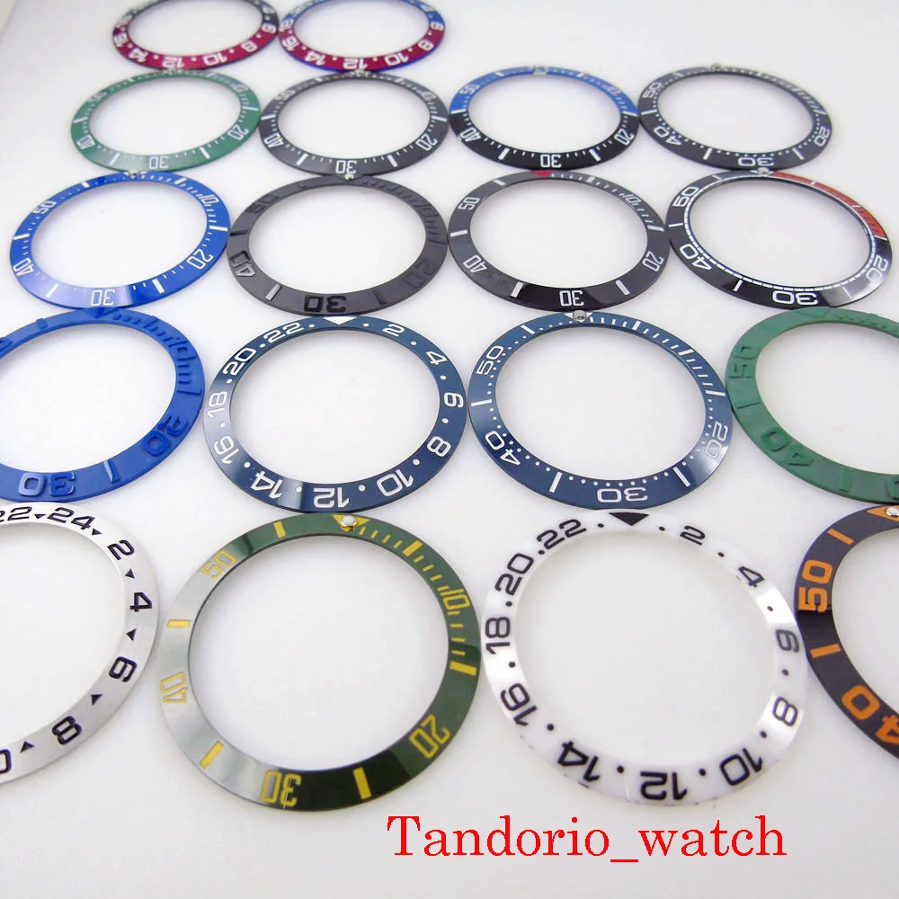 39.8mm Slop Bezel Insert Wristwatch Accessories Fit 43mm Bliger Men Watch High Quality Parts