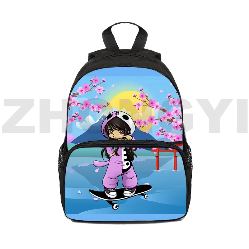 

New 3D Anime Mini Bag Kindergarten Aphmau Backpack Children 16 Inch As A Cat Bookbag Kids Back To School Daily Bag Teenager