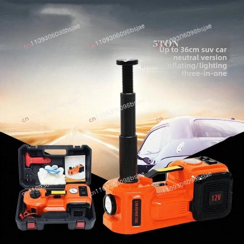 12V vehicle electric hydraulic jack air pump three-in-one off-road tire replacement tool