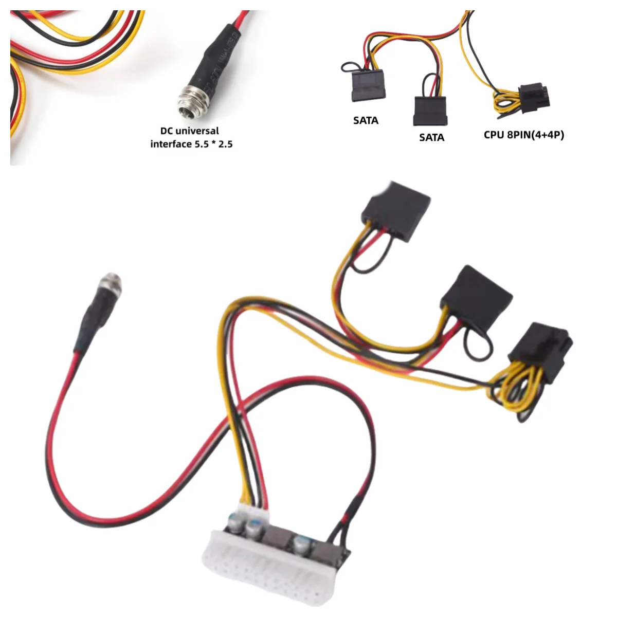 1pcs New 200W 12V input DC ATX PSU ATX Switch DC-DC PSU 24pin ITX DC to ATX PC Power Supply For Computer