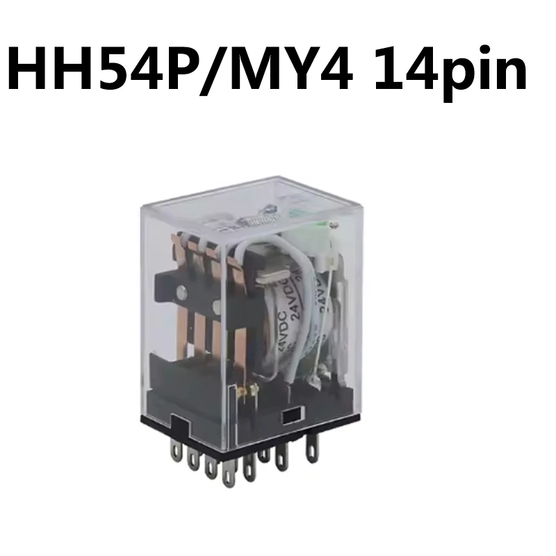 

Small intermediate relay HH54P MY4 AC220V DC24V DC12V AC110V 14 pin base