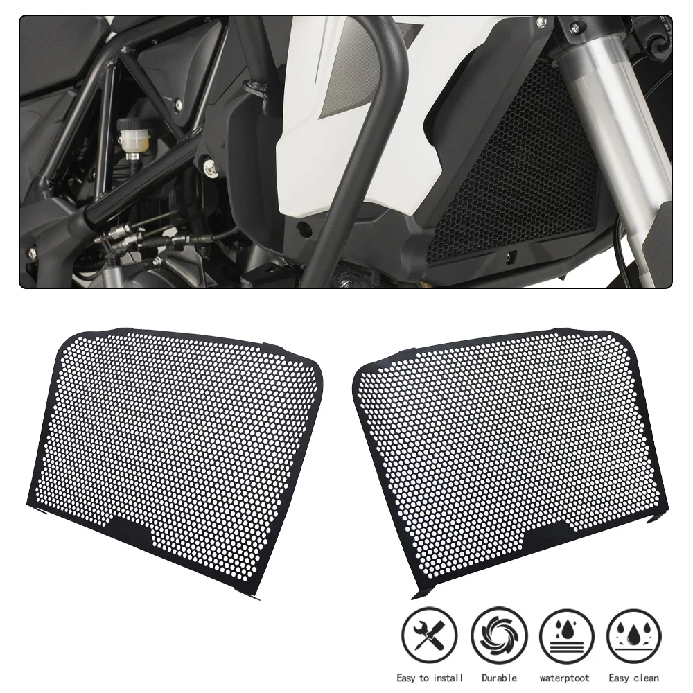 

Motorcycle Parts NEW For Benelli 502c BJ500 BJ 500 502 C Accessories Radiator Tank Grille Grill Guard Cover Protector Protection