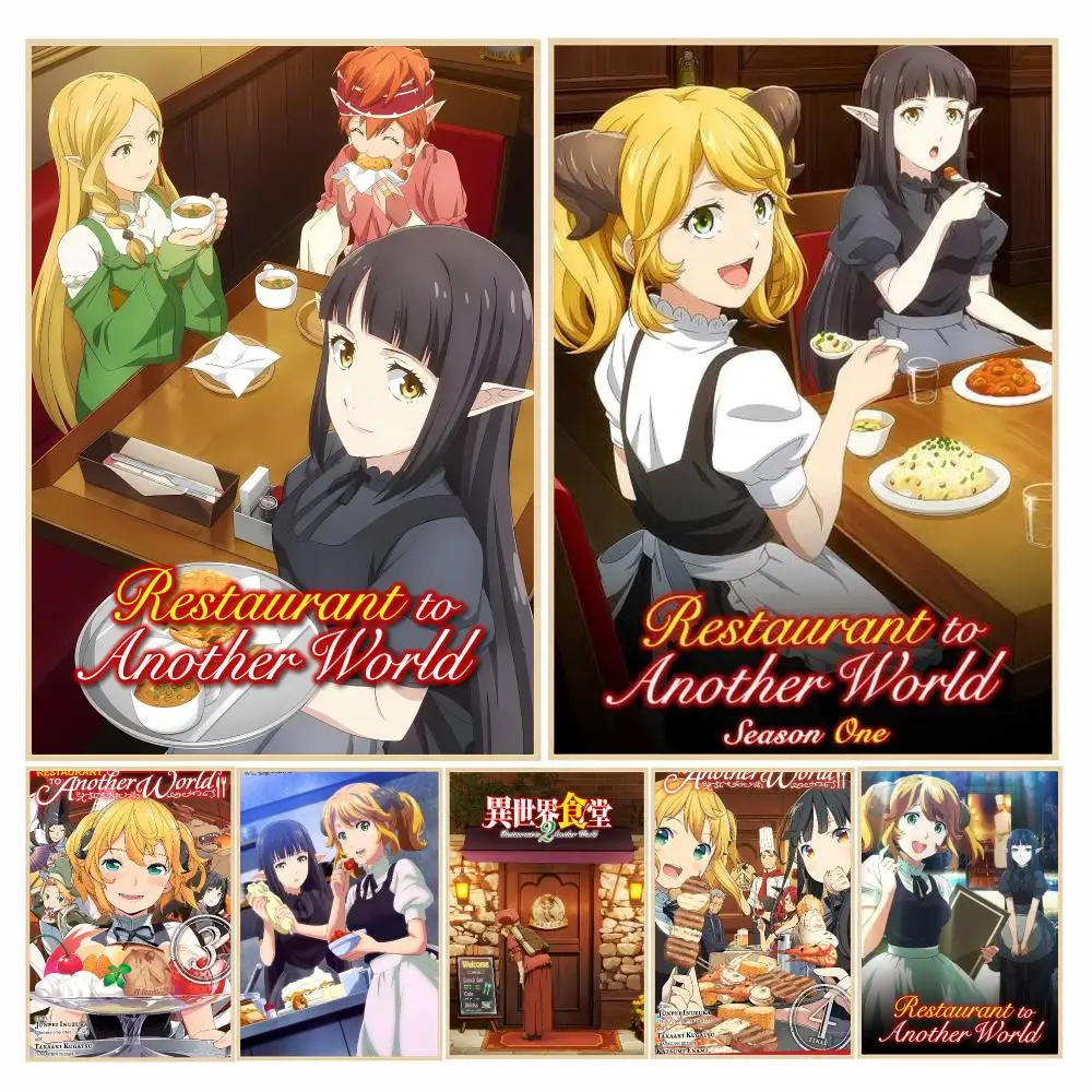 anime R-Restaurant to Another World-D Painting Calligraphy Boho Botanical Decor for Living Room Elegant Home Style