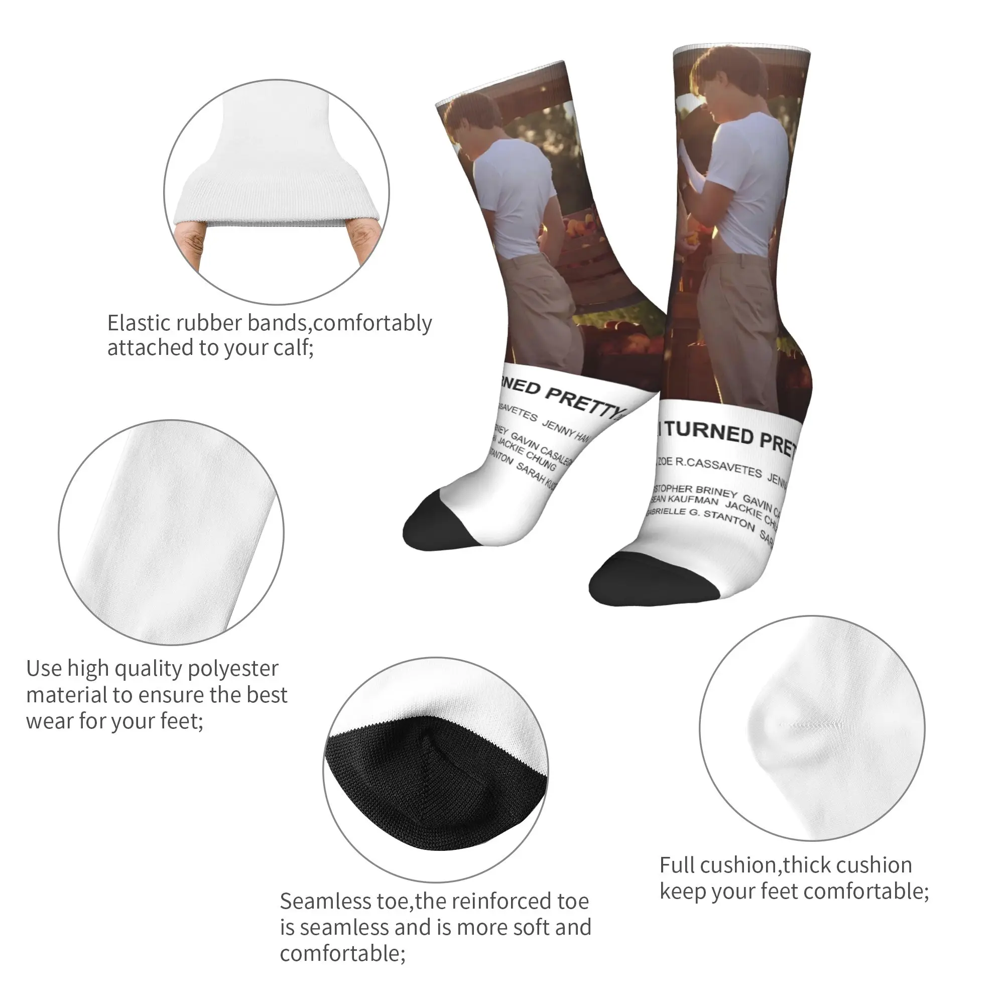 Cousins Beach Team Conrad The Summer I Turned Pretty  Socks  Pattern Stockings Anti Skid Unisex Men Socks Funny Outdoor Socks