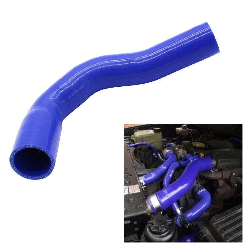 Blue Car Inner Top Radiator Silicone Intercooler Turbo Pipe Coolant Hose for Land Rover Discovery 1 300 TDI Replacement