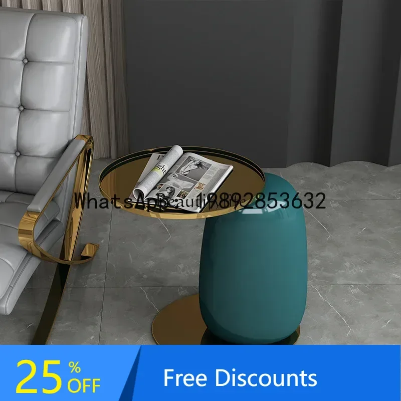 

simple bedside corner living room household model room European sofa side table