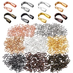 100pcs/lot 4.5x4mm horseshoe buckle wire protector U Shaped Wire Protector Closure For DIY Necklace Bracelet Jewelry Making