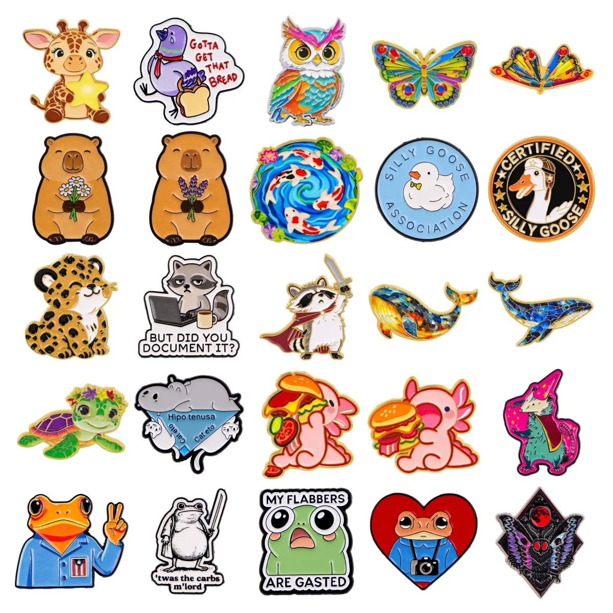 Kawaii Tier-Emaille-Broschen Schmetterling Schildkröte Anstecknadeln Abzeichen für Rucksack Kostüm-Accessoires Modeschmuck Geschenk