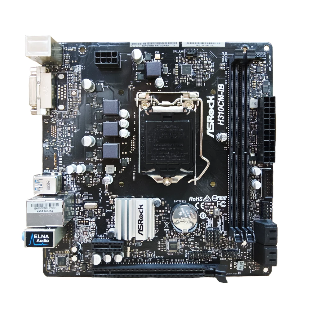 ASRock H310CM-IB 마더보드 LGA1151Intel H310 DDR4 32GB Micro ATX 지지대 9 세대 및 8 세대 코어 i5-9400F 8500 9700F i9-9900 CPU