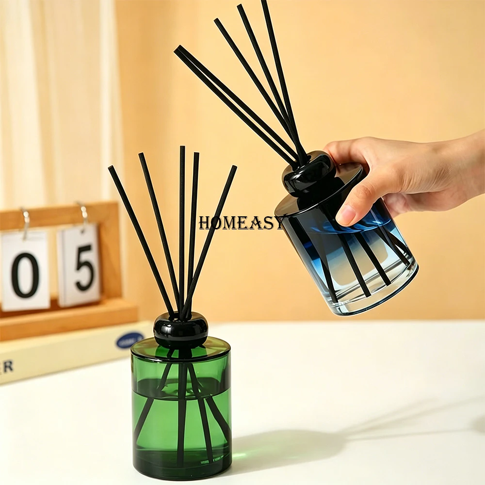 Factory Wholesale 25cm 3/4/5mm Black White Fiber Diffuser Sticks Strong Absorption Aroma Rods For Home Hotel Fragrance Oil