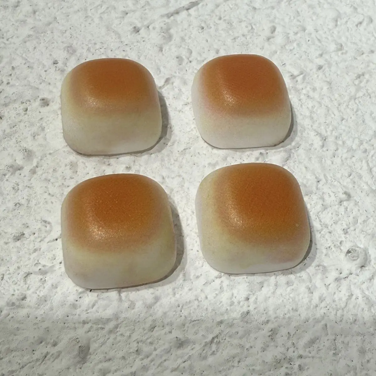 New 3D Cute Caramel Bread Keycap Set Backlit for MX Switch Mechanical Keyboards Key Cap Keyboard Personalized Decoration Gift