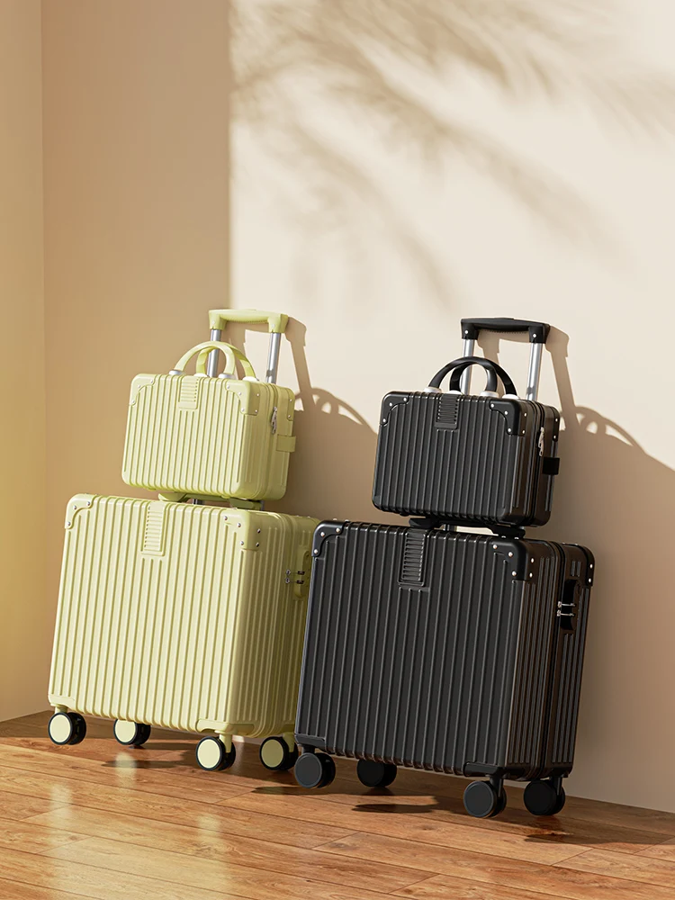 Small Lightweight Luggage Bag 18 Inch Carry-On Suitcase with Universal Wheels Male Female Business Travel Bag 20 Inch