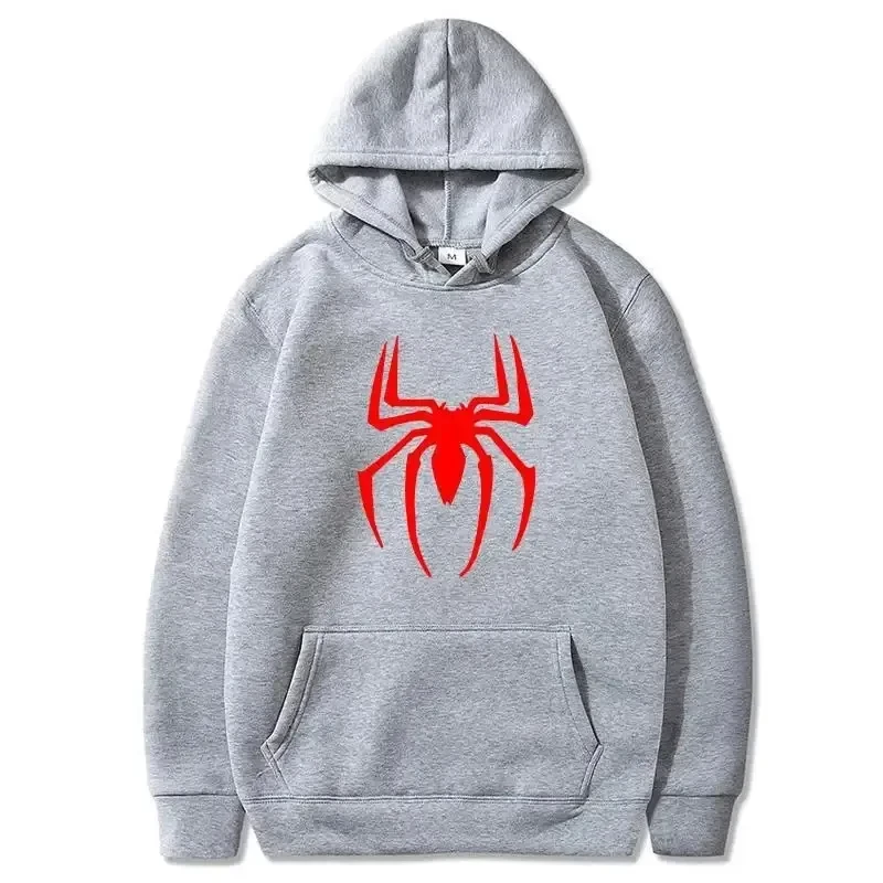 Parkour printhoodies spider men spiderman hoodie for men clothing women pullovers winter sweater sweatshirt jackets black white